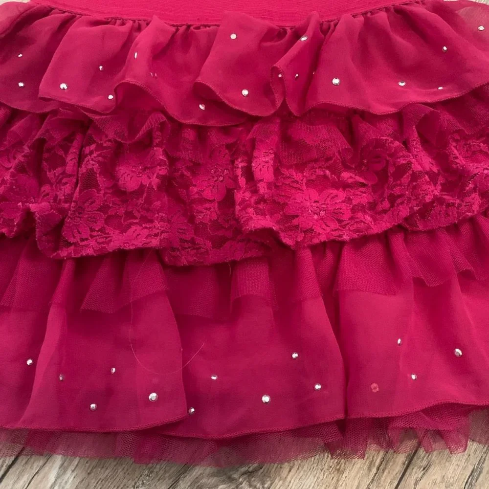 THE CHILDREN'S PLACE MAGENTA TUTU SKIRT LARGE